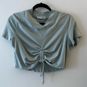 Alexander Wang baseball cropped tee